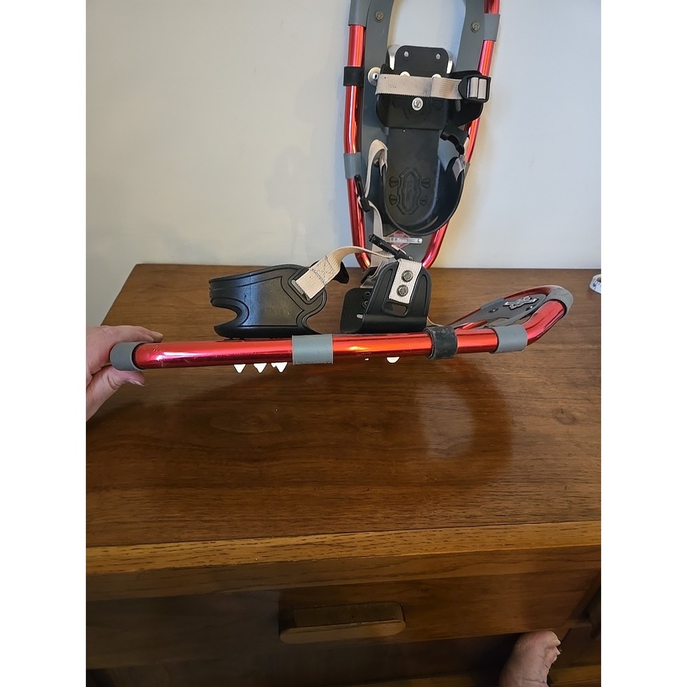 LL Bean Winter Walker Snowshoes Red Aluminum 16 Inch Outdoor Sports - Picture 7 of 10